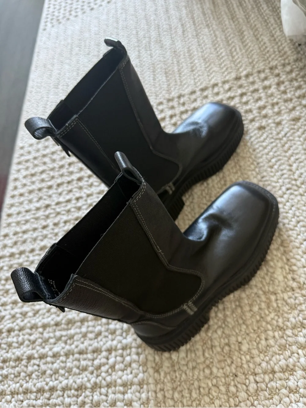 ASRA Black Chelsea Boots - Classic Slip-On Style
